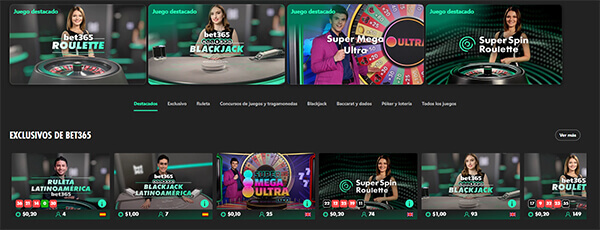 Casino en vivo de bet365